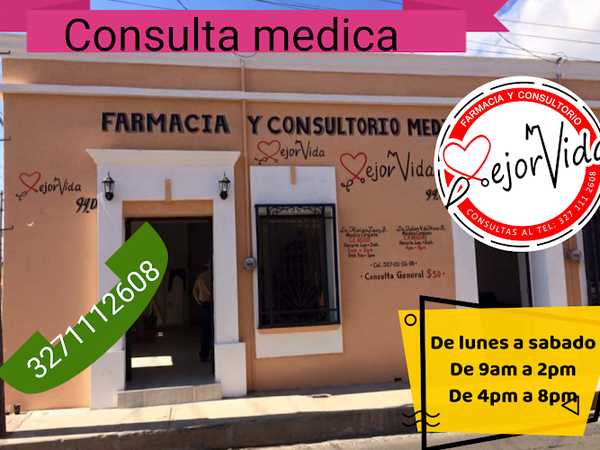 Fotografia tomada fuera de Farmacia mejor vida - Farmacia en Compostela, Nay.