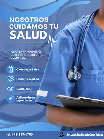 Fotografia tomada fuera de Consultorio del Dr. Leandro Eleusis Cruz Toledo - Médico de familia en Asunción Ixtaltepec, Oax.