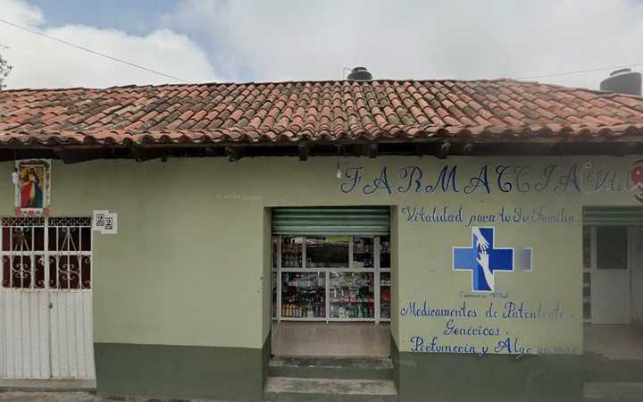 Fotografia tomada fuera de FARMACIA “VITAL” - Farmacia en Atlautla de Victoria, Edomex.