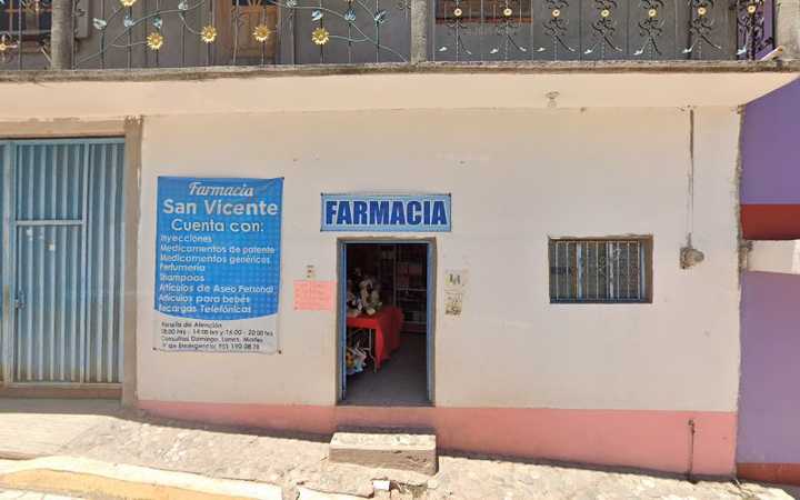 Fotografia tomada fuera de Farmacia San Vicente - Farmacia en San Vicente Coatlán, Oax.