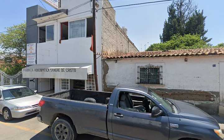 Fotografia tomada fuera de Farmacia Homeopatica Naturista Sangre de Cristo. Tuxpan Jalisco - Farmacia homeopática en Tuxpan, Jal.
